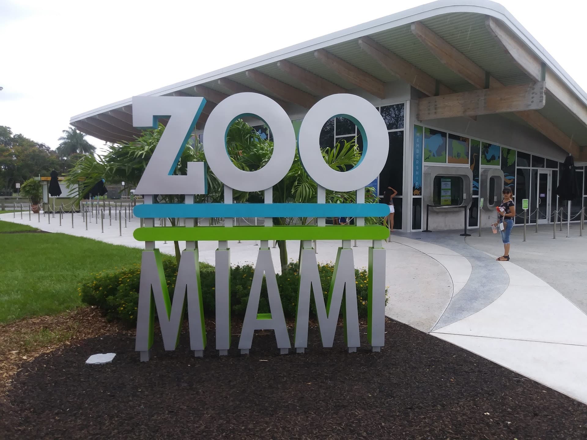 Zoo Miami entrance signage in Miami