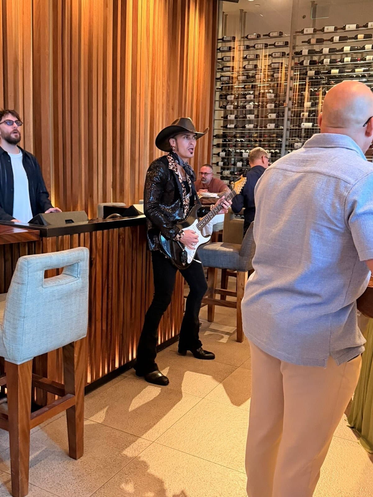 Live music performance at Zuma Miami restaurant