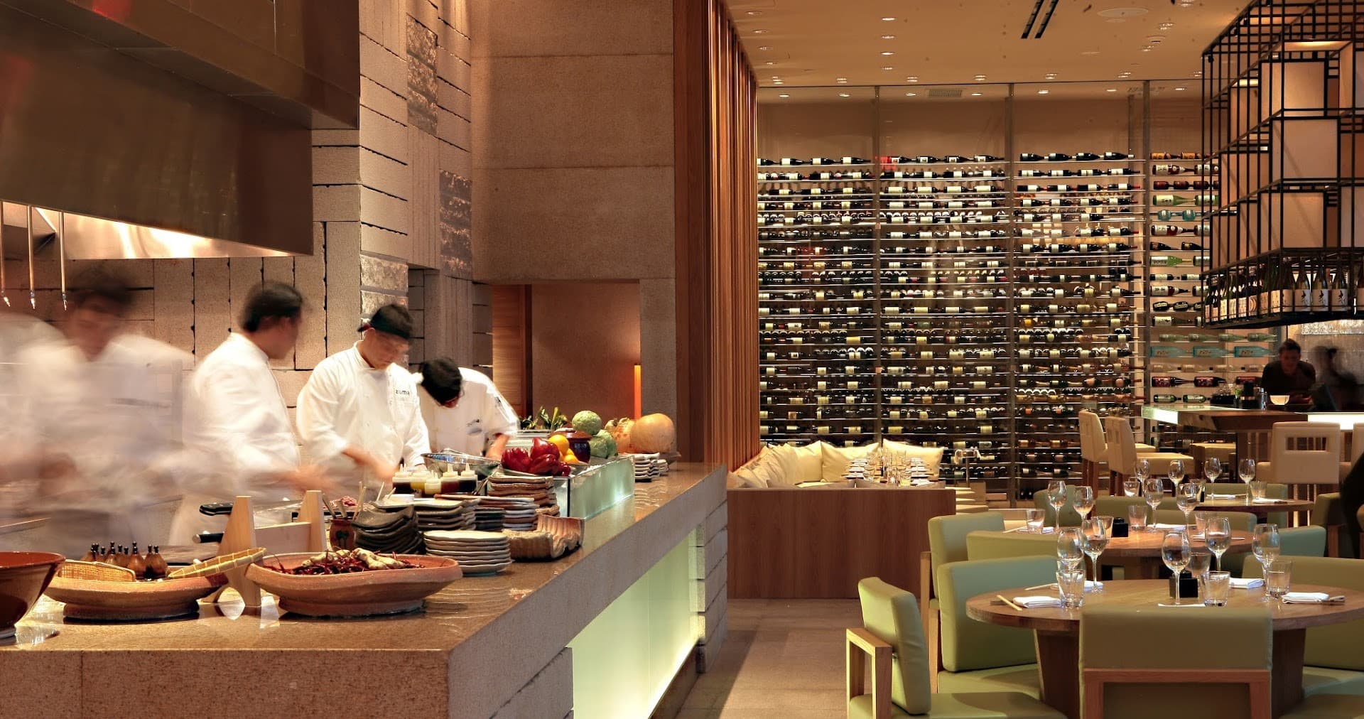 Zuma Miami restaurant interior with chefs